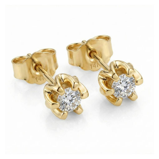 Diamantøredobber Sitara med 2/0,18 ct W-Si-422118