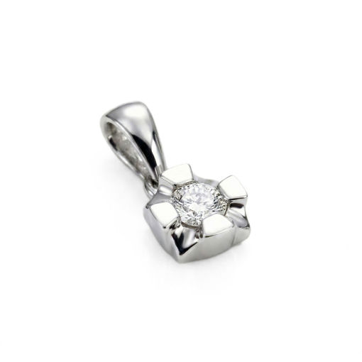 Diamantsmykke Evita i gull med 0,10 ct W-Si-50310