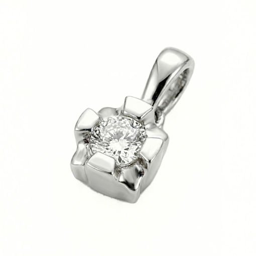 Diamantsmykke Evita i gull med 0,16 ct W-Si-50316