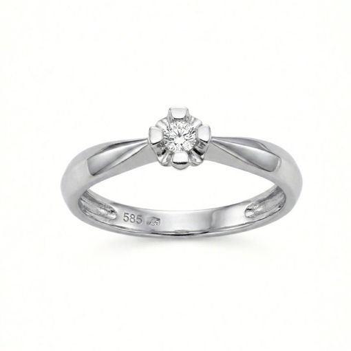 Diamantring forlovelsesring Evita 0,05 ct W-Si-5010500