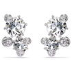 Swarovski øredobber Constella stud earrings Round cut, White, Rhodium plated - 5732253