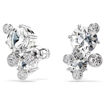 Swarovski øredobber Constella stud earrings Round cut, White, Rhodium plated - 5732253