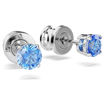 Swarovski øredobber Stilla Attract stud earrings Round cut, Blue, Rhodium plated - 5734250