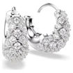 Swarovski øredobber Sublima earrings White, Rhodium plated - 5732282