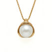 Smykke i 14kt gull med perle - bur210928