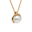 Smykke i 14kt gull med perle - bur210928