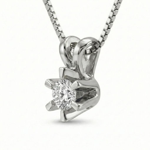 Diamantsmykke Sofia i gull med 0,15 ct W-Si-1120715