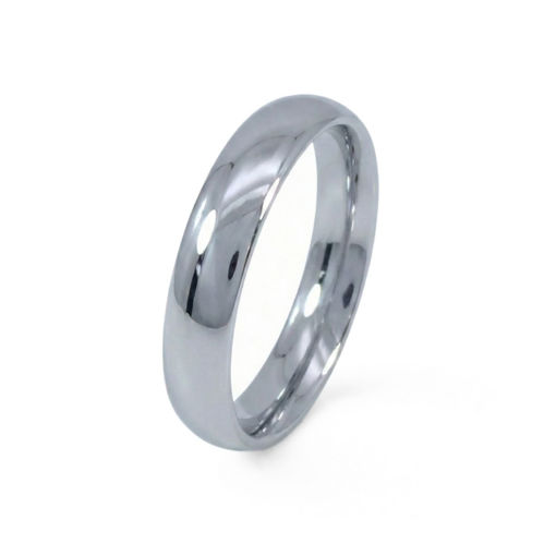 Giftering i hvitt gull 14kt, 4mm. RUBIN modell 803 - 1540c