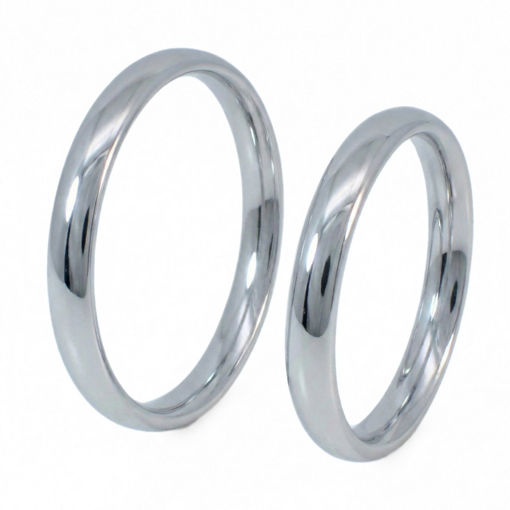 Giftering i hvitt gull 14kt, 3 mm. RUBIN modell 803 -1530