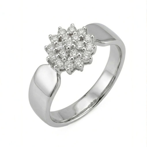 Diamantring i hvitt gull med 0,25 ct TW-P - SL8409