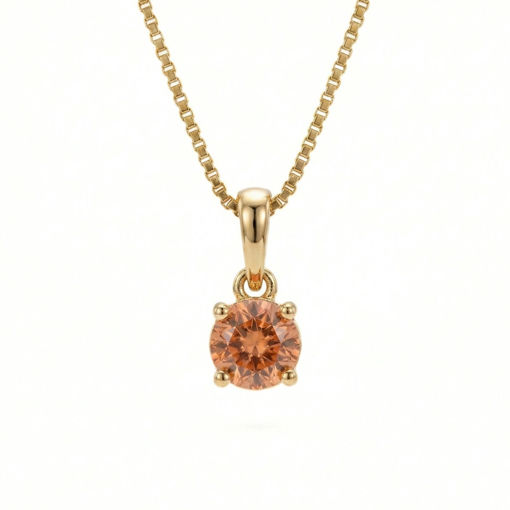 Gullsmykke med Pink Turmalin - coc1905750