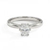 Diamantring forlovelsesring med oval diam. 0,50 ct i 14kt gull. Leticia - 1800705000