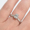 Diamantring forlovelsesring med oval diam. 0,50 ct i 14kt gull. Leticia - 1800705000