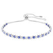 Swarovski armbånd Matrix Tennis bracelet Mixed round cuts, Blue, Rhodium plated - 5725854