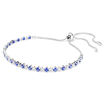 Swarovski armbånd Matrix Tennis bracelet Mixed round cuts, Blue, Rhodium plated - 5725854