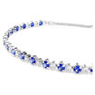 Swarovski armbånd Matrix Tennis bracelet Mixed round cuts, Blue, Rhodium plated - 5725854