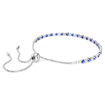 Swarovski armbånd Matrix Tennis bracelet Mixed round cuts, Blue, Rhodium plated - 5725854