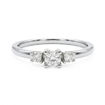 Diamantring - forlovelsesring i hvitt gull med 0,22 ct W-Si - Bur538279hv
