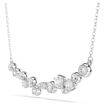Swarovski collier Constella necklace Mixed cuts, White, Rhodium plated - 5722473