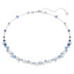 Swarovski collier Constella necklace Mixed cuts, Blue, Rhodium plated - 5732255