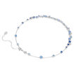 Swarovski collier Constella necklace Mixed cuts, Blue, Rhodium plated - 5732255