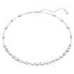 Swarovski collier Mesmera necklace Mixed cuts, Scattered design, White, Rhodium plated - 5676989