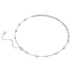 Swarovski collier Mesmera necklace Mixed cuts, Scattered design, White, Rhodium plated - 5676989