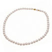 Perlekjede med ferskvannsperler  8-8,5  mm, lås i 18 kt gull - 5-22746-05