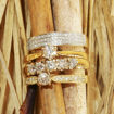 Diamantring forlovelsesring  1 ct i 14kt gull. Diona - 18001100