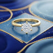 Diamantring forlovelsesring 1 ct i 14kt gull. Diona - 18001100