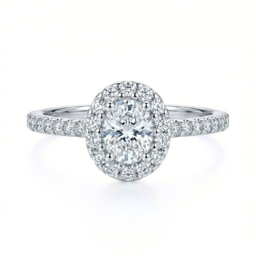 Diamantring i hvitt gull med 0,28 ct W-Si - Bur537668