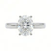 Forlovelsesring i gult gull med oval Lab Grown diamant 0,73 ct River (D) - VS2. Leticia - 18007073LG