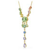 Swarovski collier Gema Y necklace Mixed cuts, Multicolored, Gold-tone plated - 5737451