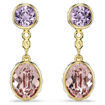 Swarovski øredobber Chroma drop earrings Mixed cuts, Multicolored, Gold-tone plated - 5738478
