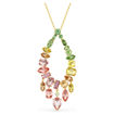 Swarovski smykke Gema pendant Mixed cuts, Multicolored, Gold-tone plated - 5741589