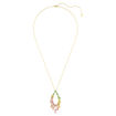 Swarovski smykke Gema pendant Mixed cuts, Multicolored, Gold-tone plated - 5741589