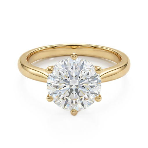 Forlovelsesring med lab grown diamant 2,0 ct River (D/E) VS1 3xExcellent i gult gull - 18007200LG-gg