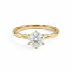 Forlovelsesring i gult gull med lab grown diamant 2,00 ct E-VVS2. Diona - 18001200lg-gg
