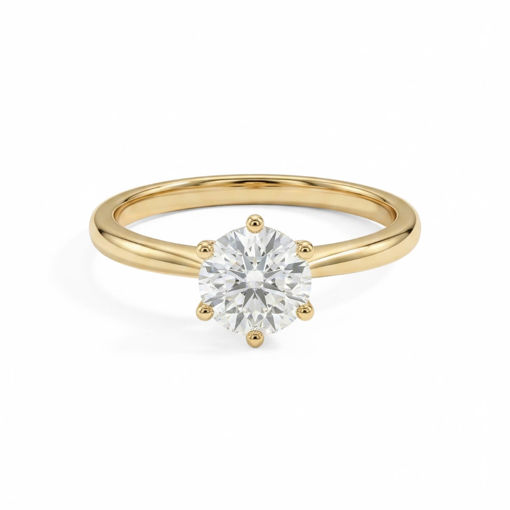 Forlovelsesring i gult gull med lab grown diamant 2,00 ct E-VVS2. Diona - 18001200lg-gg