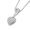 Diamantsmykke i gull 14 kt med diamanter 0,12 ct W-SI - ktl3450012