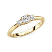 Diamantring - forlovelsesring Leda med Lab Grown diamant 0,70 ct River-VS i gult gull - Ru-110700LG