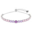Swarovski armbånd Matrix bracelet Gradient of round cuts, Multicolored, Rhodium plated - 5751197