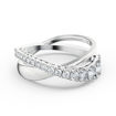 Swarovski Hyperbola ring Mixed cuts, White, Silver-tone finish - 5714952