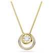 Swarovski smykke Hyperbola pendant Round cut, White, Gold-tone plated - 5738248