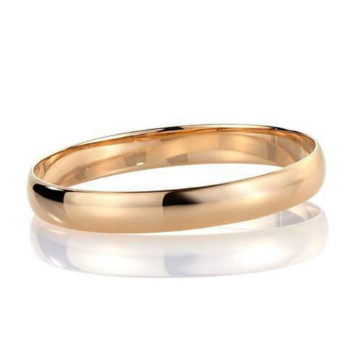 Armbånd gull. Classic armring buet profil, gult gull 14 kt, 10 mm - 01GU1065