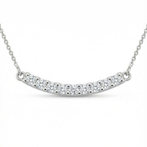 Gullsmykke i gull 14kt med zirkonia - bur1999