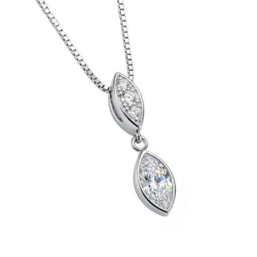 Gullsmykke med zirkonia - 292370