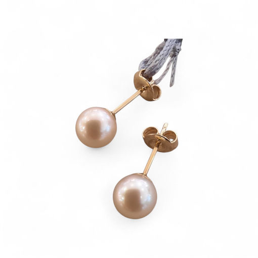 Gulløreringer med Akoya perler 7-7,5 mm - coc00193