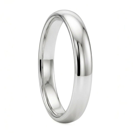 Gifteringer fra RUBIN i platina 950, 3,5 mm - RU-35-13-W9