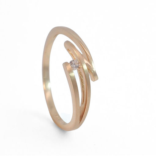 Gullring med zirkonia stein-coc5000622